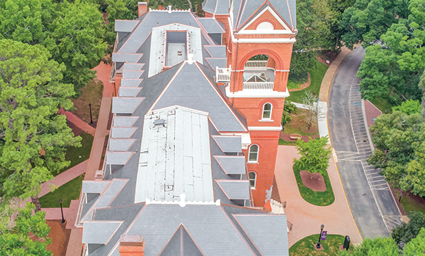Schooled in roofing - L.E. Schwartz & Son helps renovate Agnes Scott College's main hall in Georgia